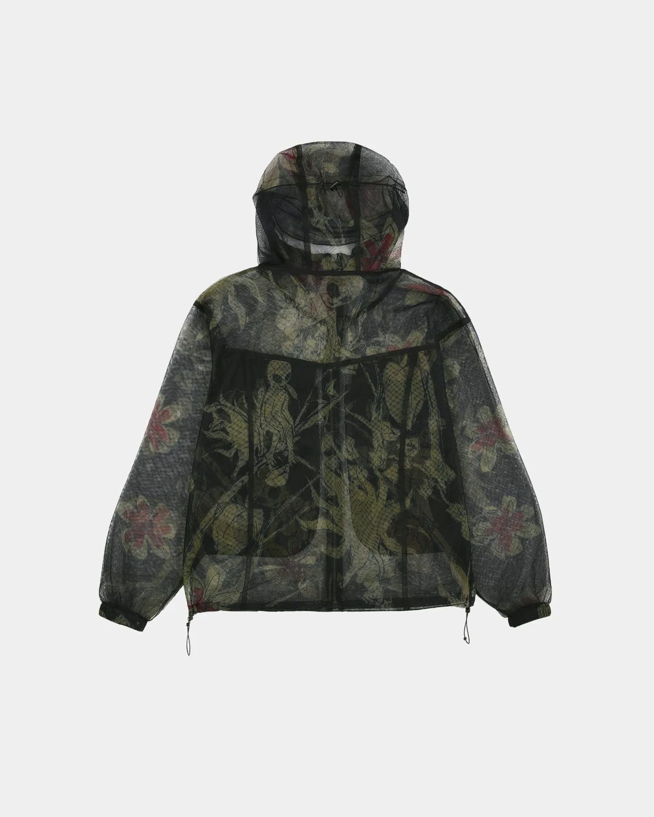 FLOWER SHEER HOODIE JACKET awa760m(BLACK) sold by Andersson Bell product image thumbnail 3