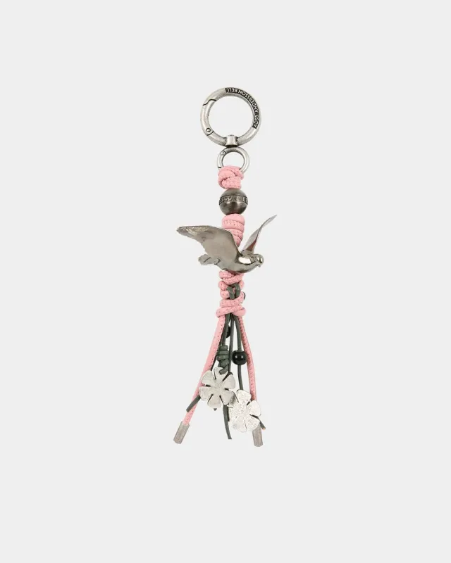 LUCKY BIRD KEYCHAIN aaa538u(PINK/GREY) made by Andersson Bell