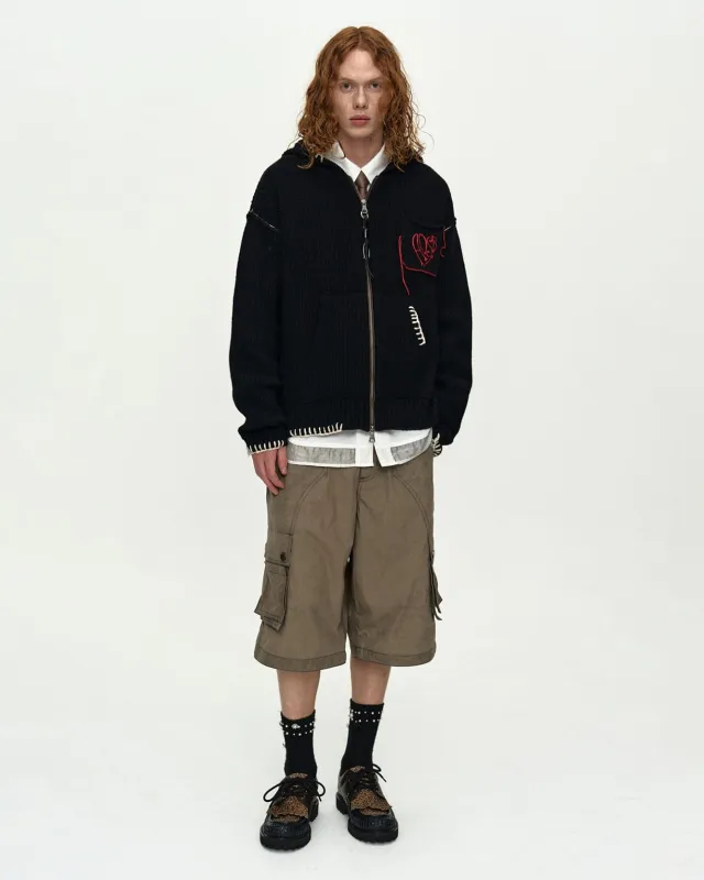 CARPENTER CARGO SHORTS apa866m(KHAKI BROWN) made by Andersson Bell