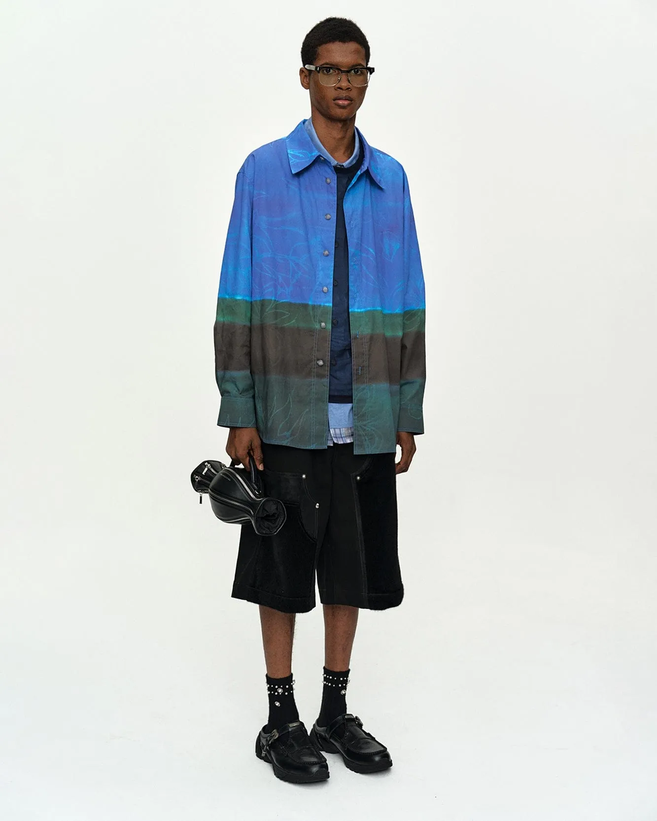 ROTHCO GRADIENT PRINTED SHIRT atb1530m(BLUE) sold by Andersson Bell product image thumbnail 5