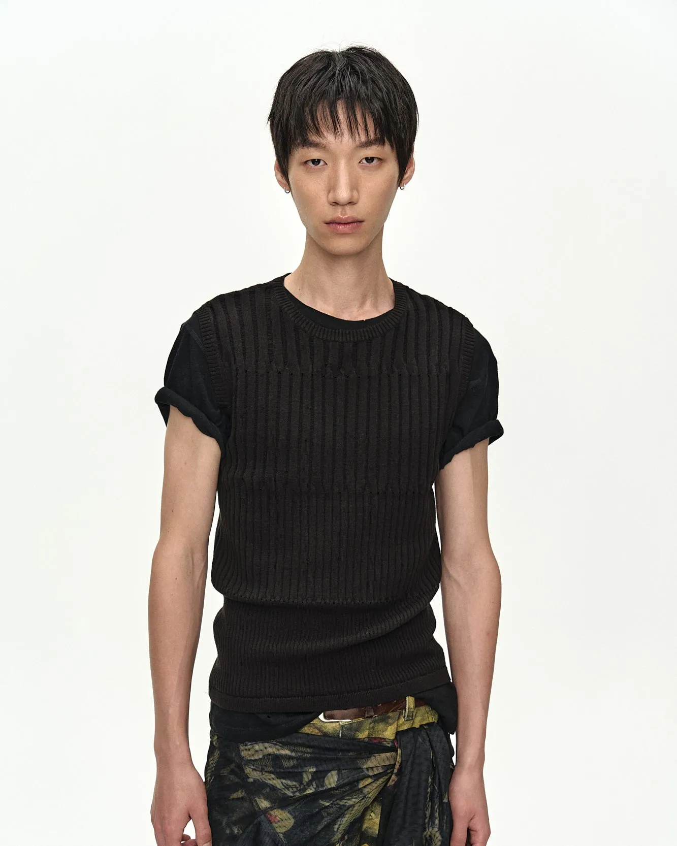 FORD KNIT SLEEVELESS atb1535m(BLACK) sold by Andersson Bell product image thumbnail 5