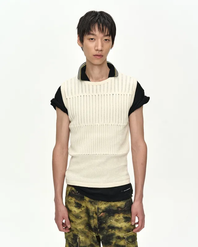FORD KNIT SLEEVELESS atb1535m(ECRU) made by Andersson Bell