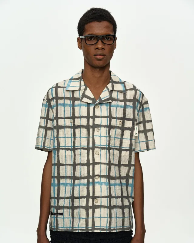 ROTHKO OPEN COLLAR SHIRT atb1525m(ECRU) made by Andersson Bell