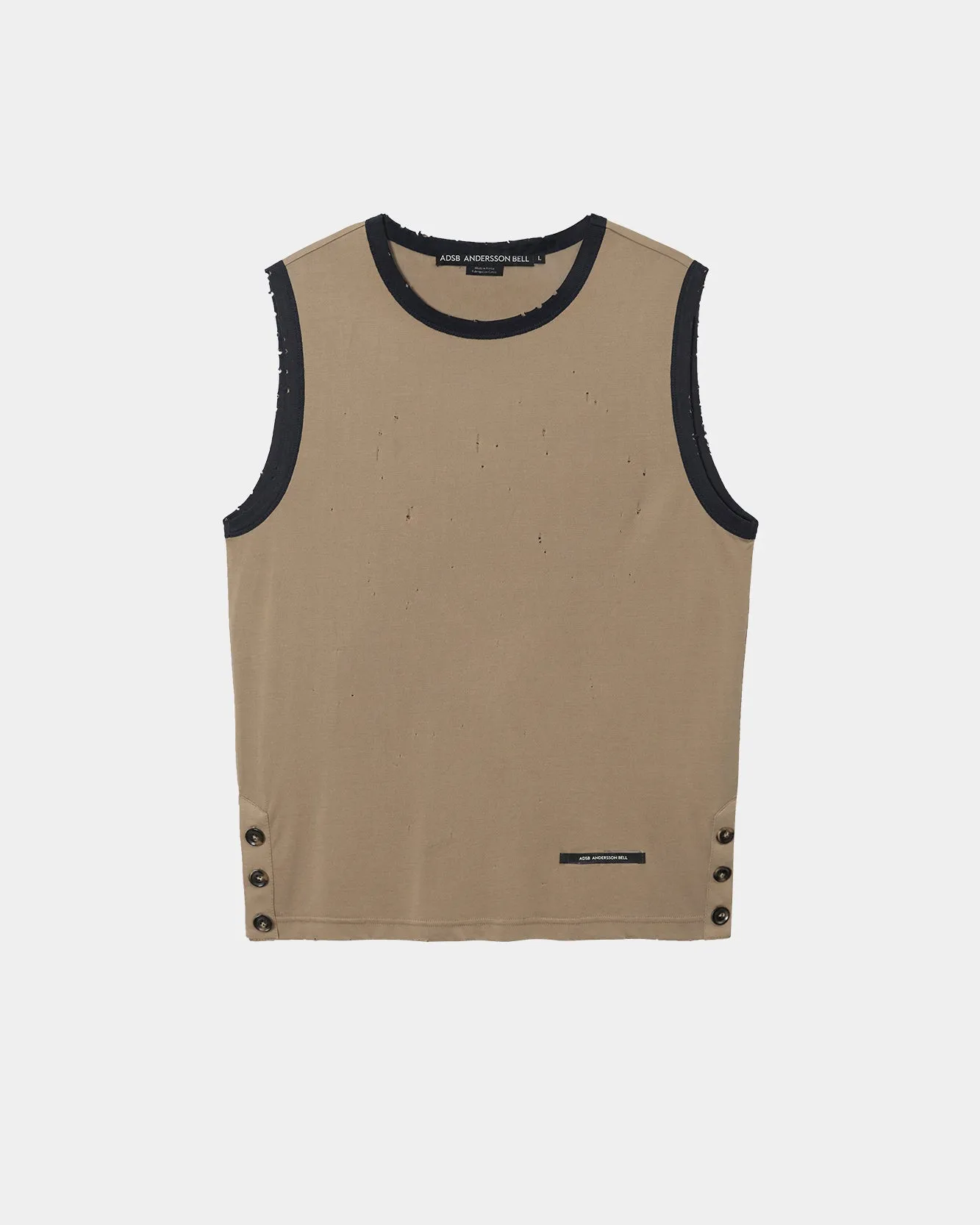 BRIT DAMAGED SLEEVELESS atb1544m(BEIGE) sold by Andersson Bell product image thumbnail 2