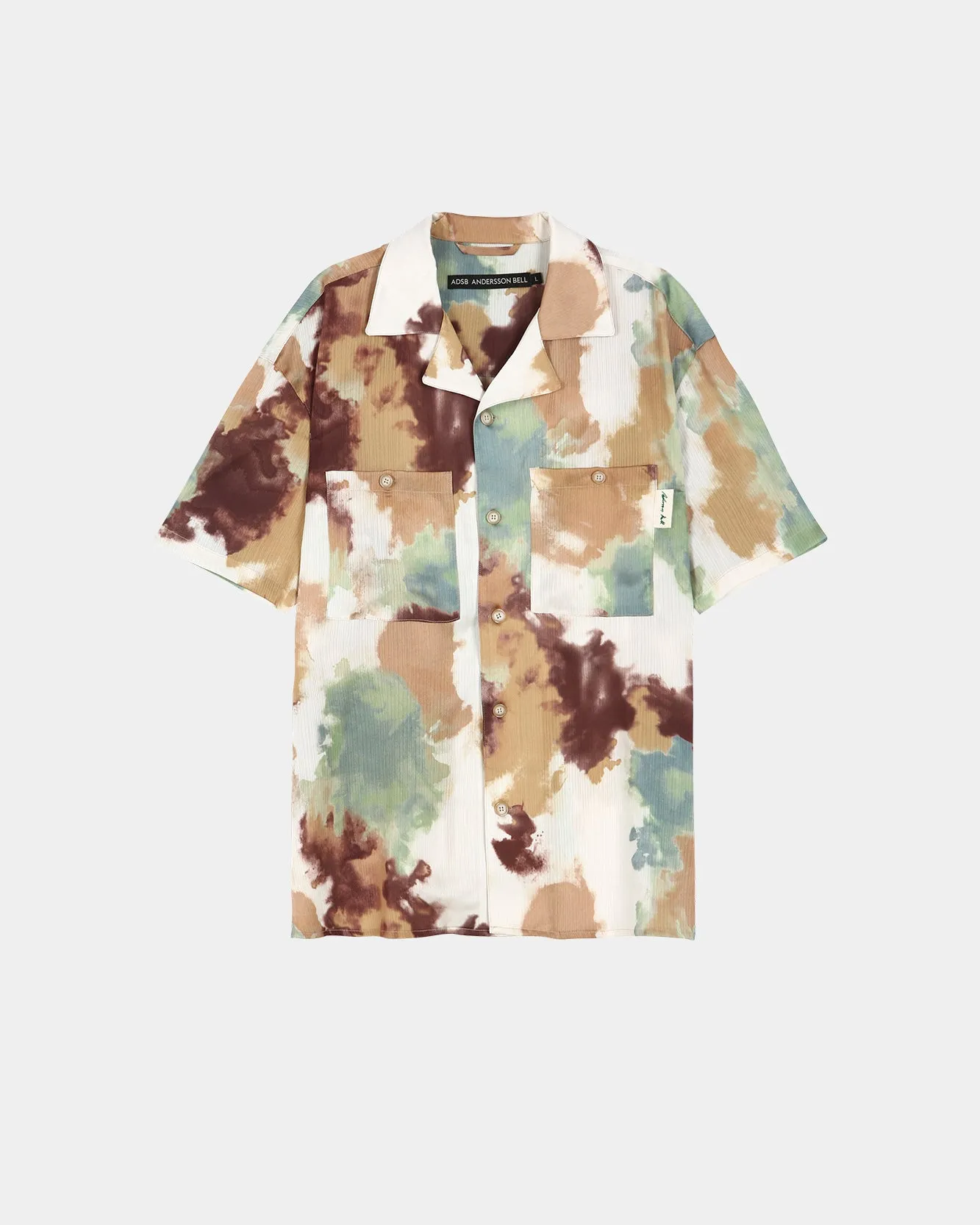 NANA OPEN COLLAR SHIRT atb1526m(BEIGE/BROWN) sold by Andersson Bell product image thumbnail 2