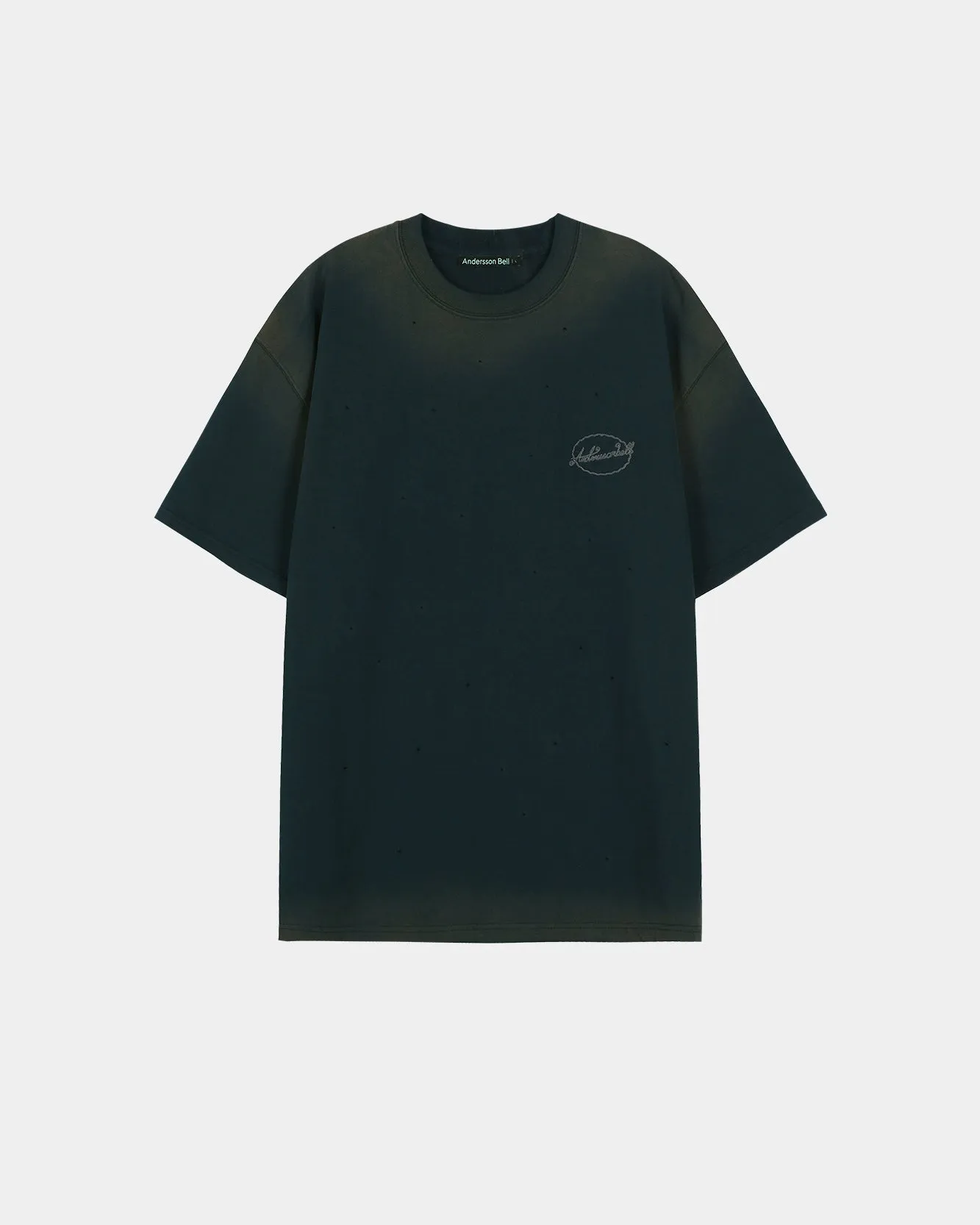 GRADIENT DAMAGE WASHED T-SHIRT atb1440m(NAVY) sold by Andersson Bell product image thumbnail 2