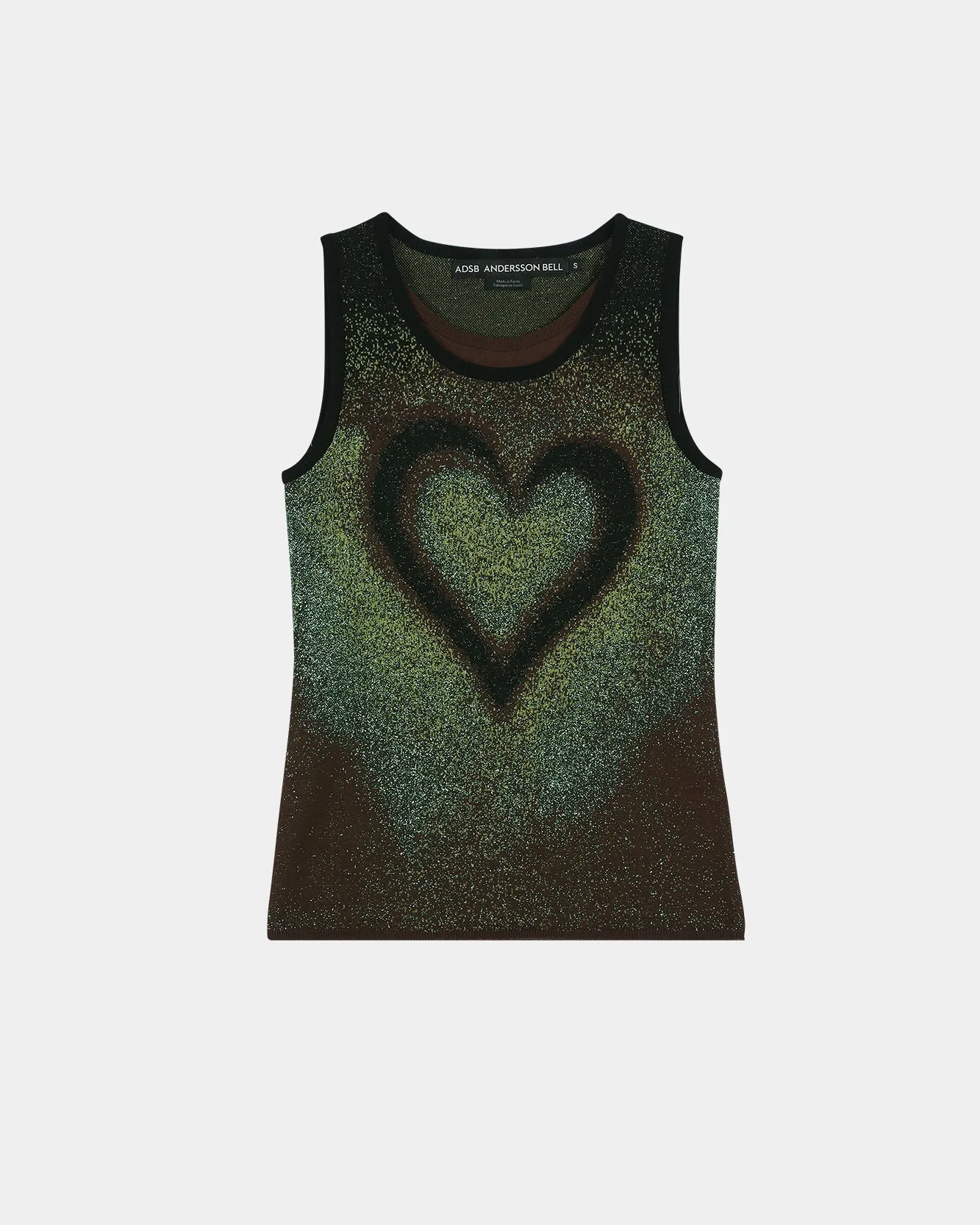 AIRBRUSH LOVE TANK TOP atb1477w(GREEN) sold by Andersson Bell product image thumbnail 2
