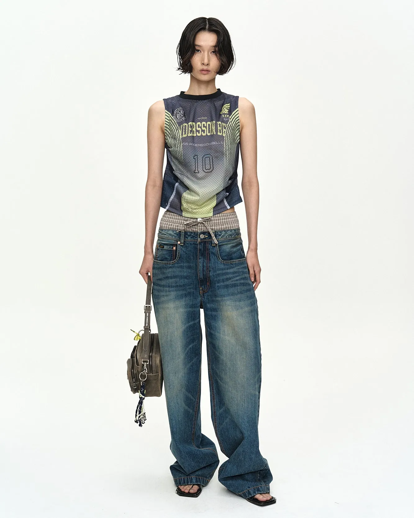 RACING REWORKED SLEEVELESS atb1575w(GREEN/BLACK) sold by Andersson Bell product image thumbnail 4
