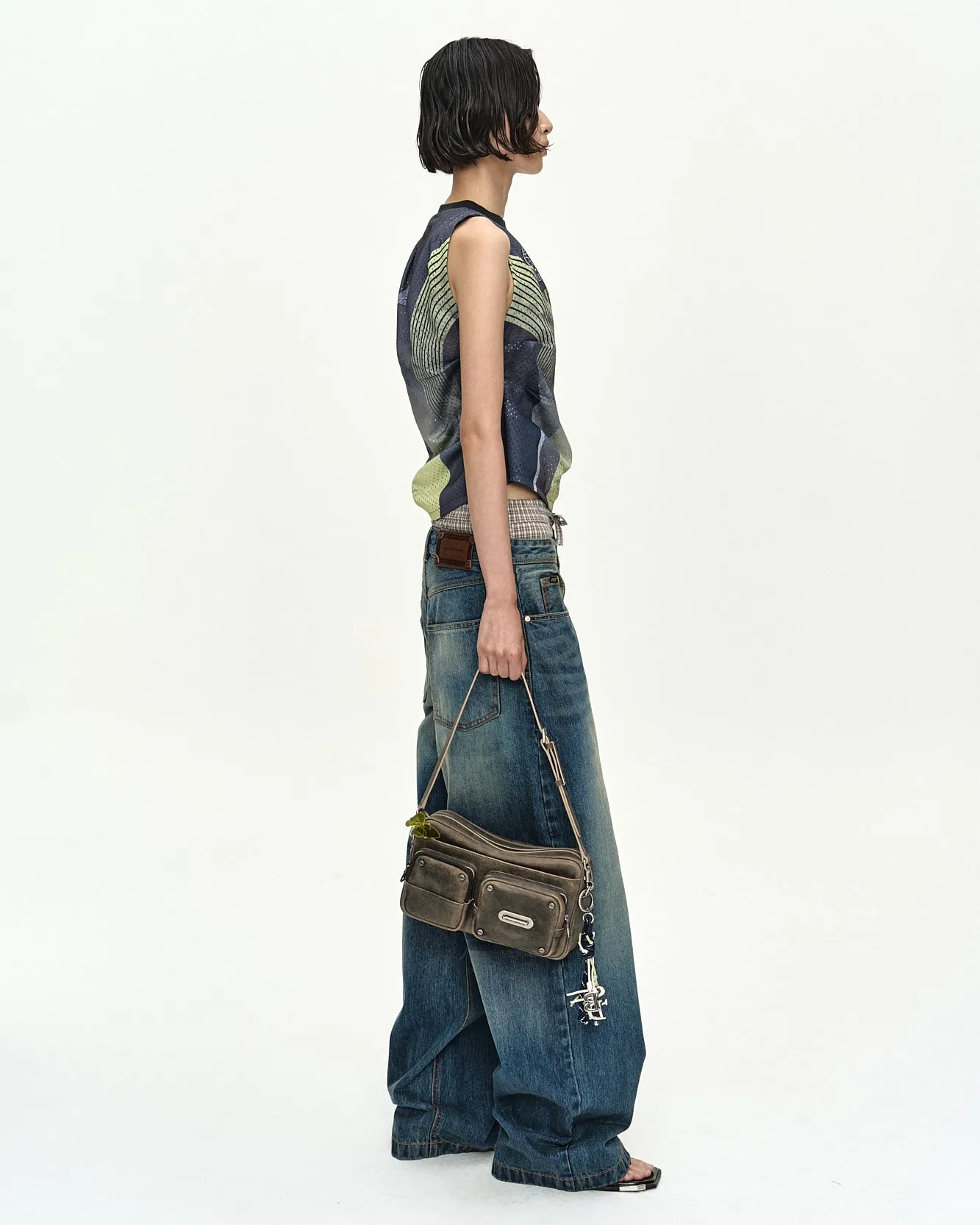 RACING REWORKED SLEEVELESS atb1575w(GREEN/BLACK) sold by Andersson Bell product image thumbnail 5