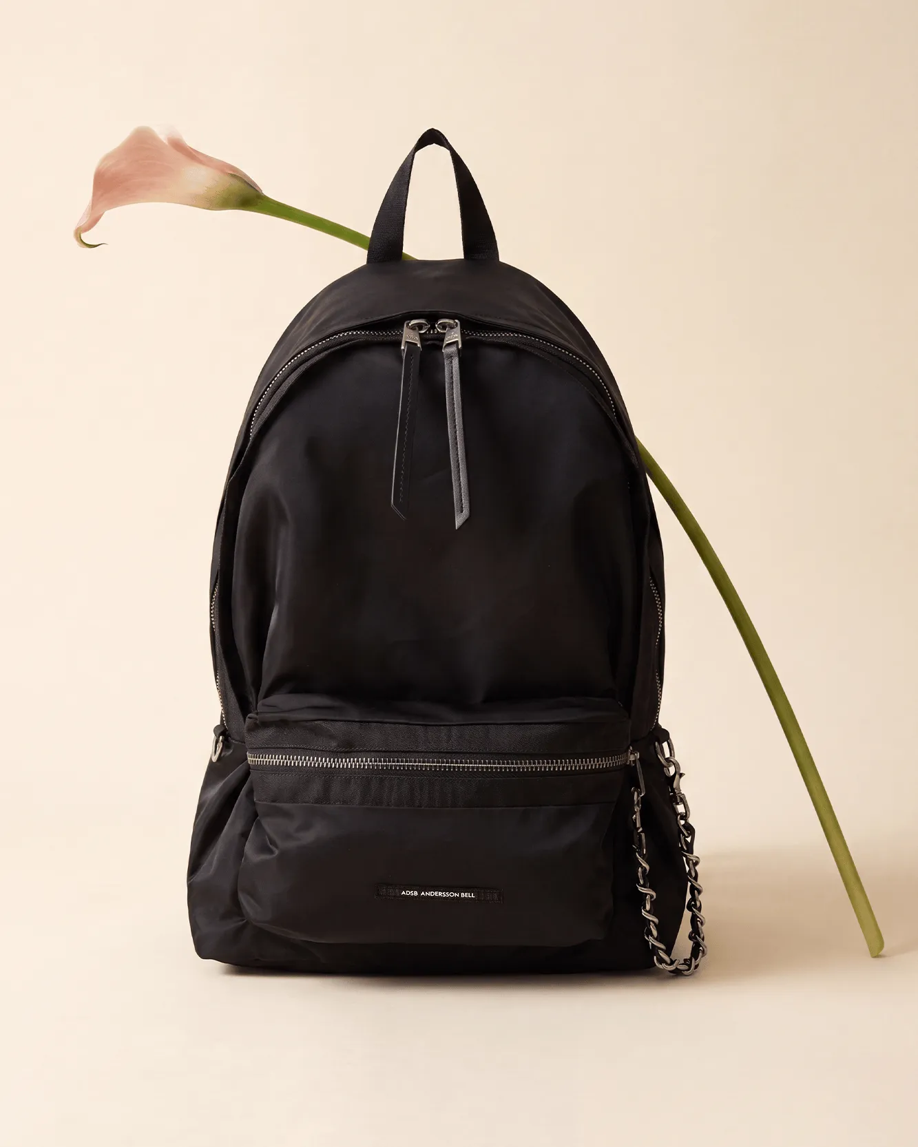 UNISEX URBAN NYLON CHAIN BACKPACK aaa561u(BLACK) sold by Andersson Bell