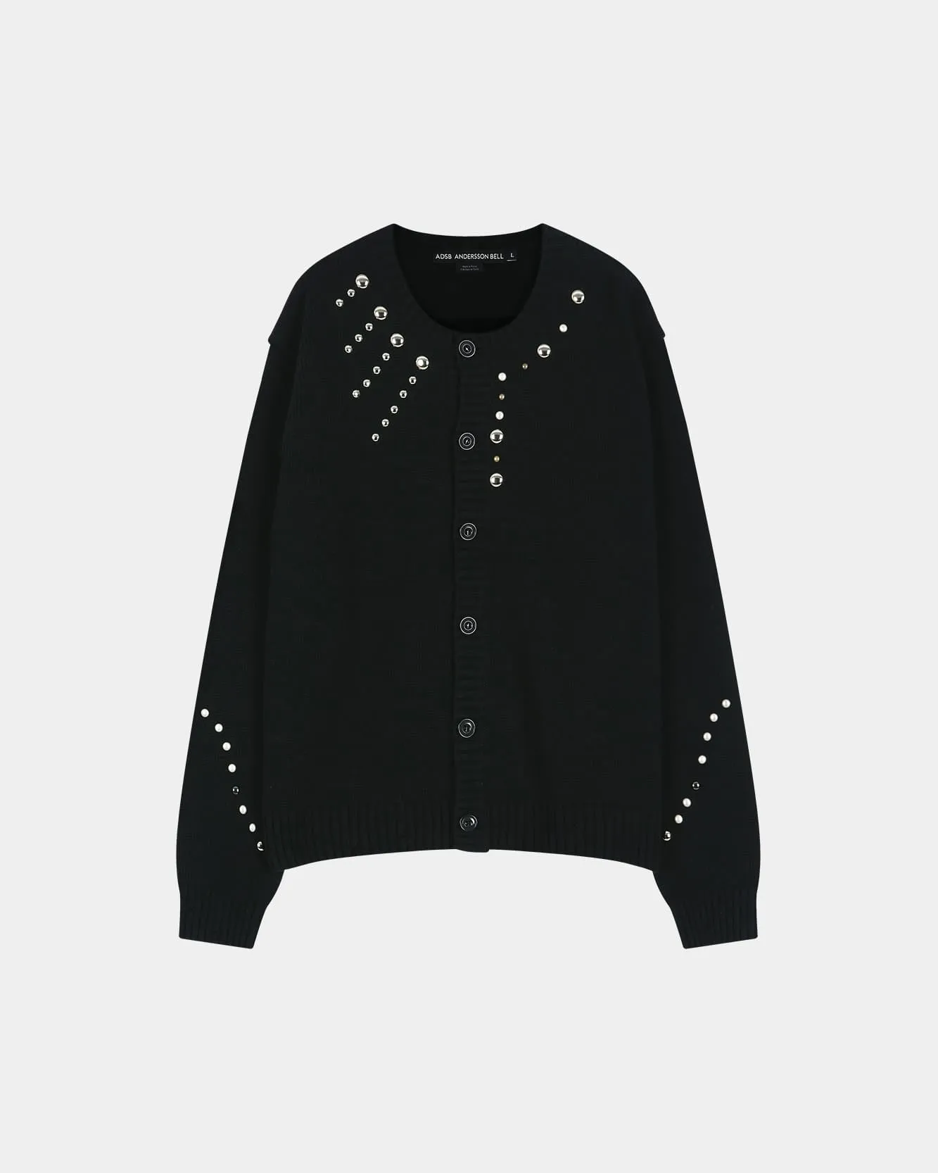 ROGHEN STUDDED CARDIGAN (BLACK) sold by Andersson Bell product image thumbnail 2