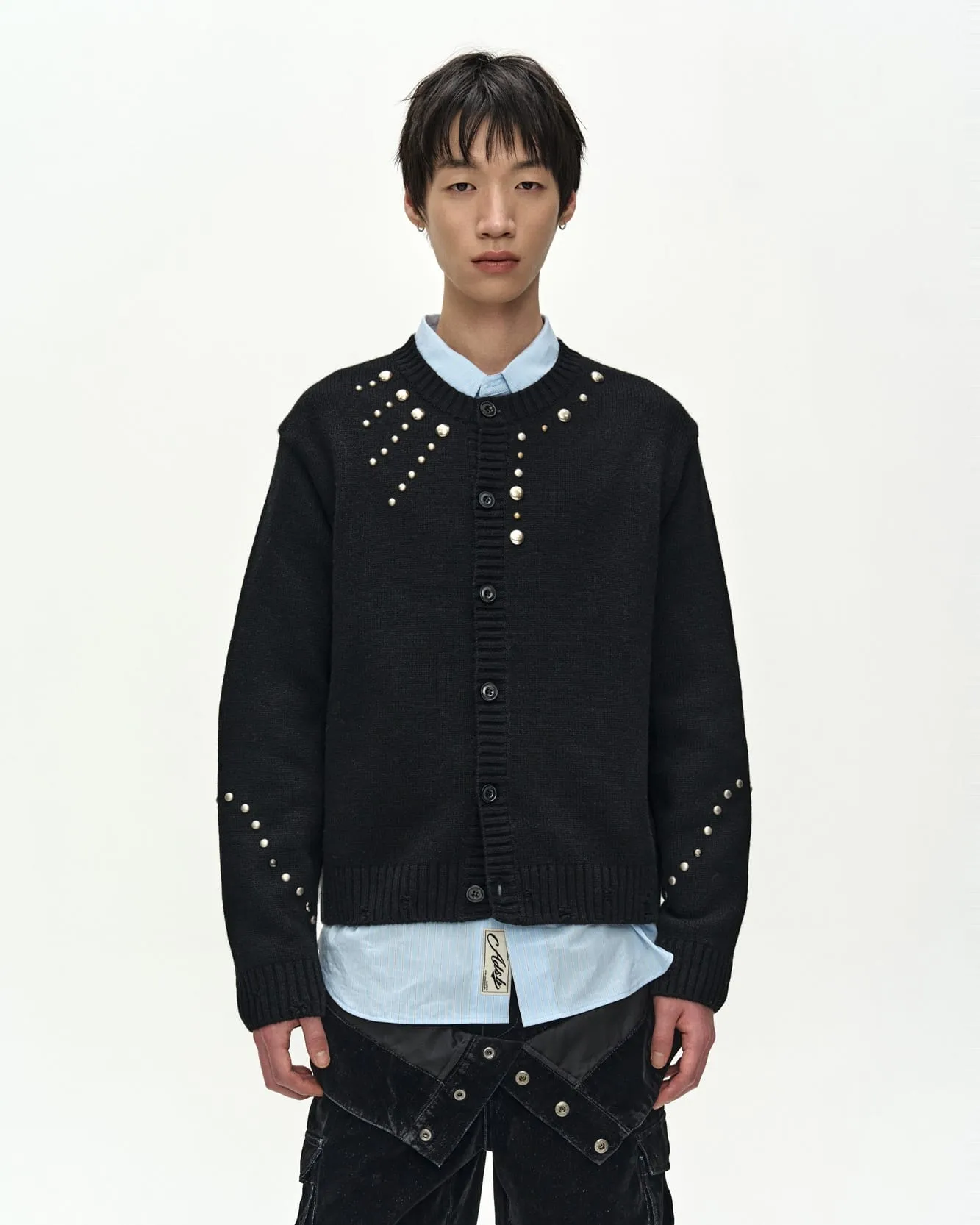 ROGHEN STUDDED CARDIGAN (BLACK) sold by Andersson Bell