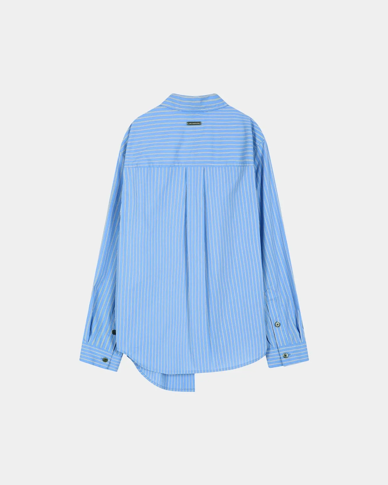 ASYMMETRIC LAYERED SHIRT (BLUE/BLUE STRIPE) sold by Andersson Bell product image thumbnail 3