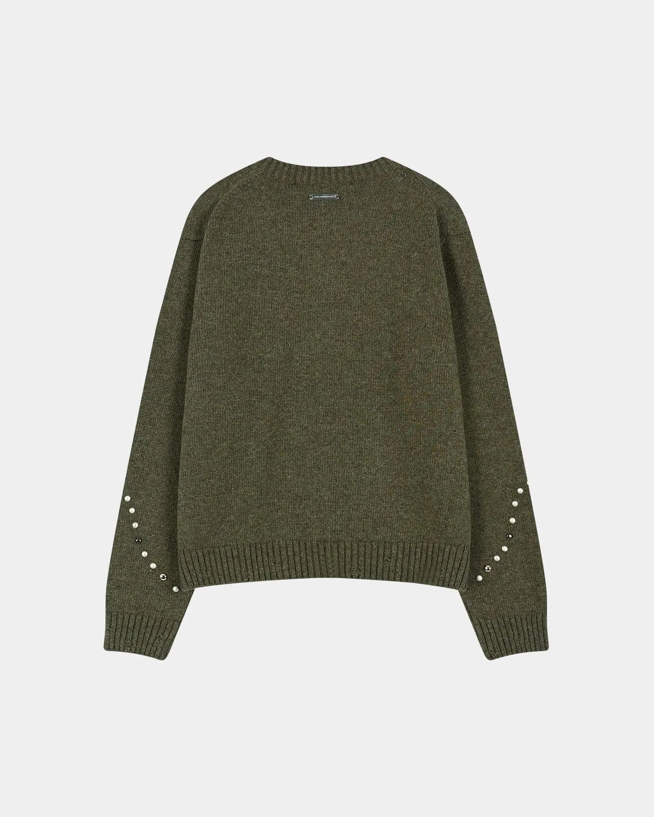 ROGHEN STUDDED CARDIGAN (MOSS KHAKI) sold by Andersson Bell product image thumbnail 3