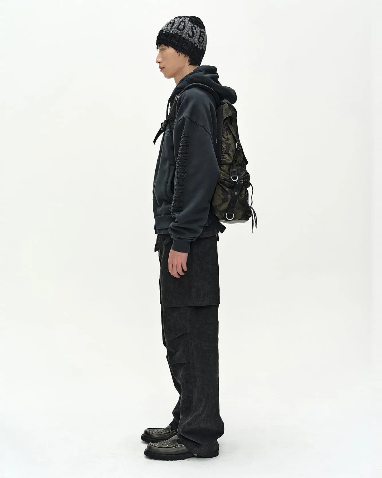 RAPTOR THREE LAYERED WIDE-LEG TROUSERS (BLACK) sold by Andersson Bell product image thumbnail 5