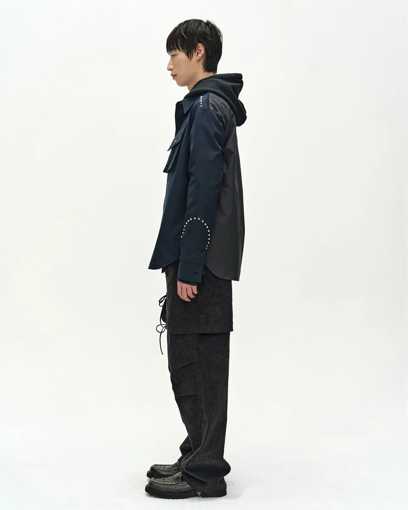 ROGHEN STUDDED SHIRT (DARK NAVY) sold by Andersson Bell product image thumbnail 4