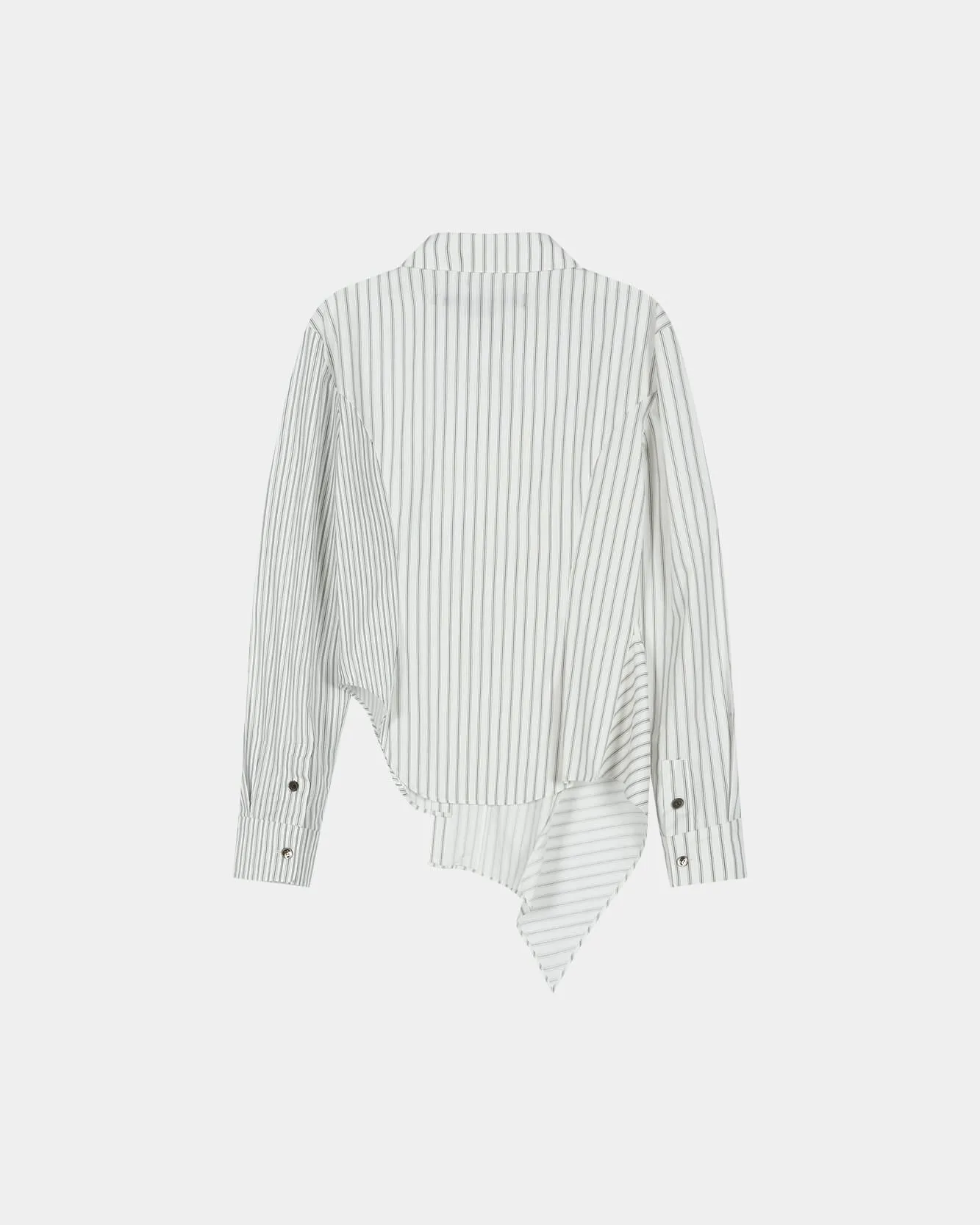 ASYMMETRIC STUDDED STRIPE SHIRT (WHITE) sold by Andersson Bell product image thumbnail 3