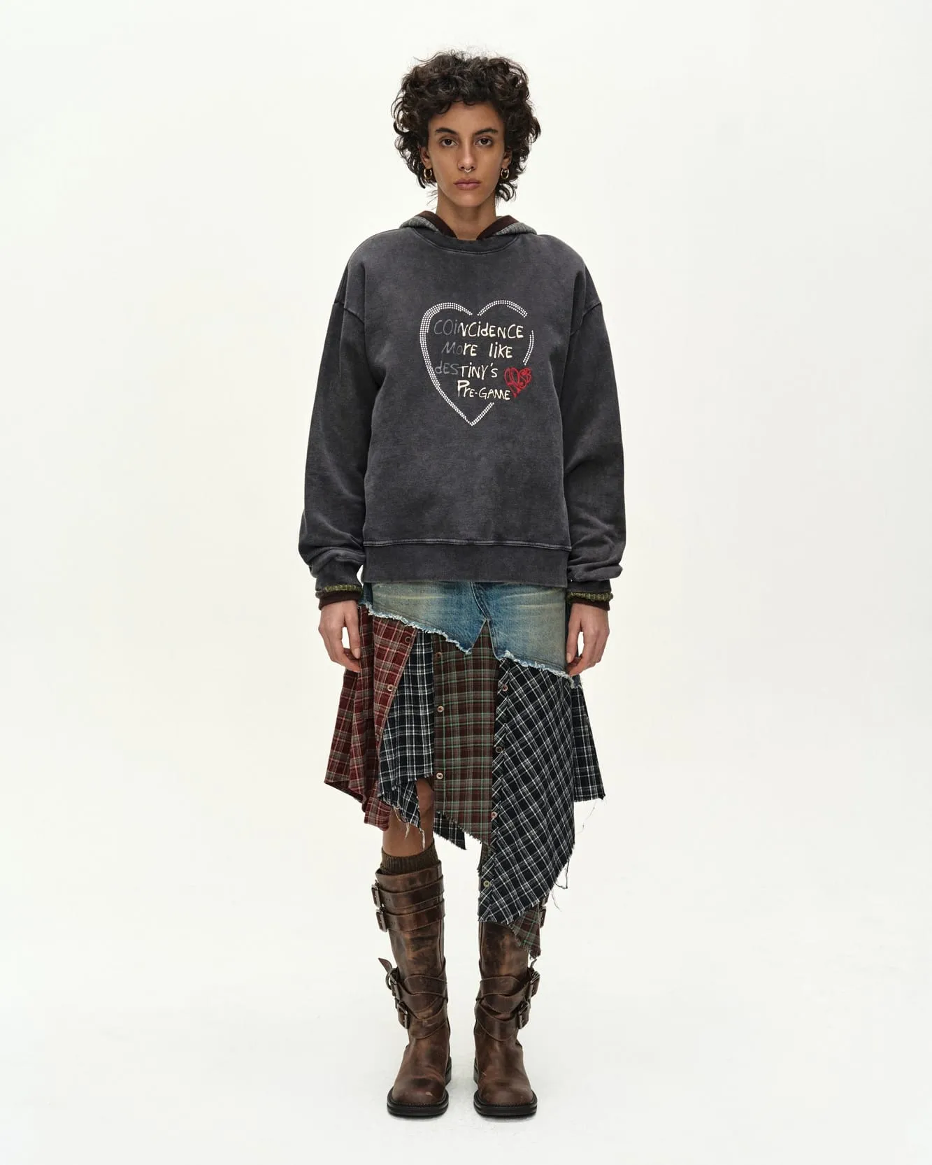 (ESSENTIAL) UNISEX HEART FIX SWEATSHIRT (CHARCOAL) sold by Andersson Bell product image thumbnail 5