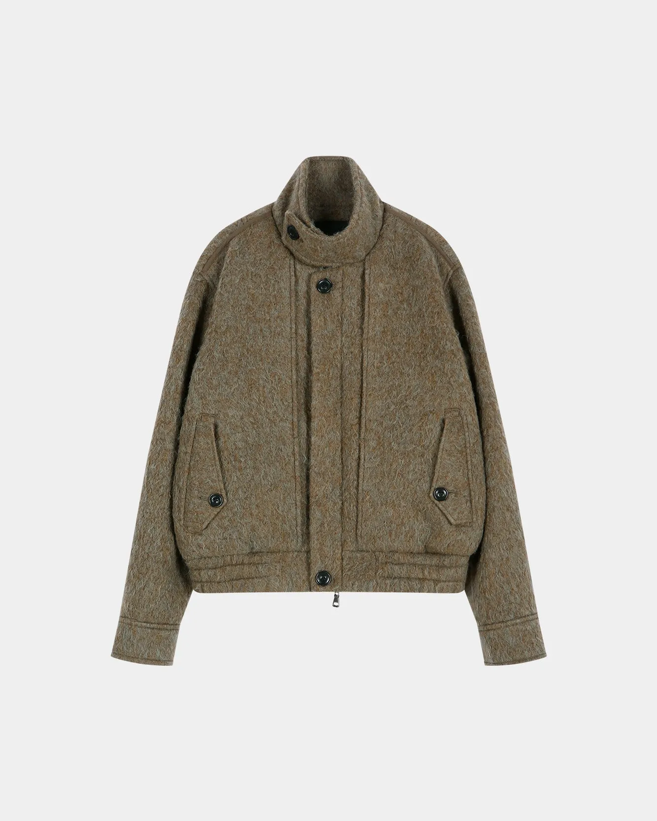 LINUS HARRINGTON WOOL JACKET (BROWN/GREY) sold by Andersson Bell product image thumbnail 2