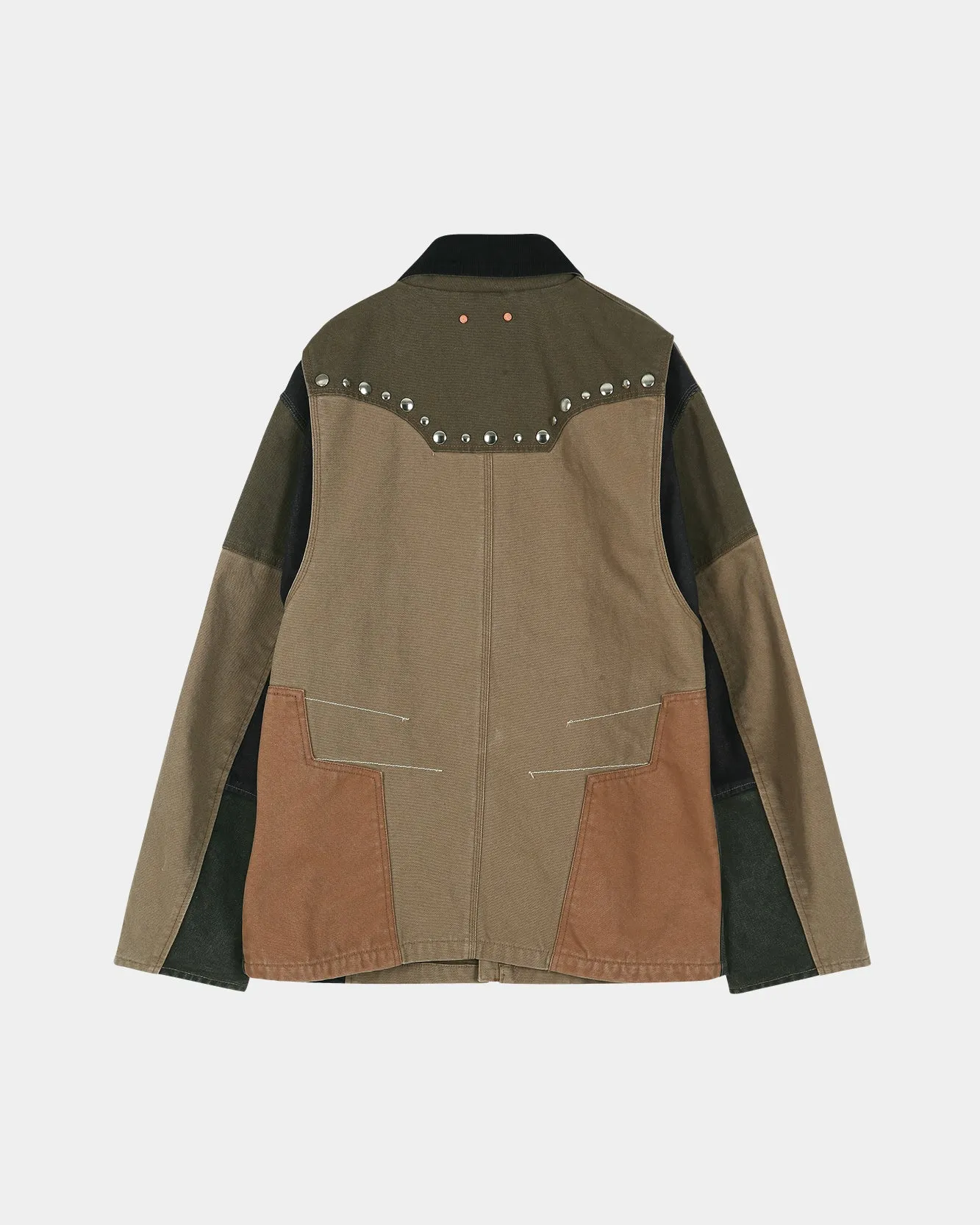 AUSTIN PATCHWORK WASHED JACKET (KHAKI) sold by Andersson Bell product image thumbnail 4