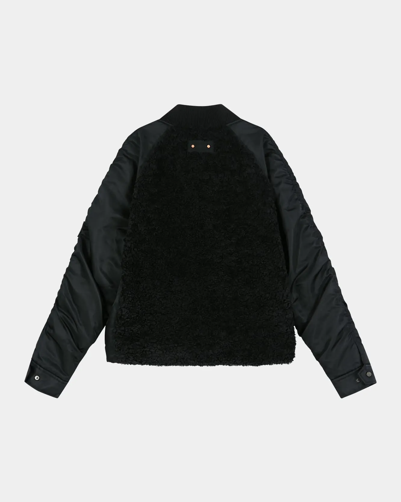 FUR NYLON RAGLAN BOMBER JACKET (BLACK) sold by Andersson Bell product image thumbnail 3