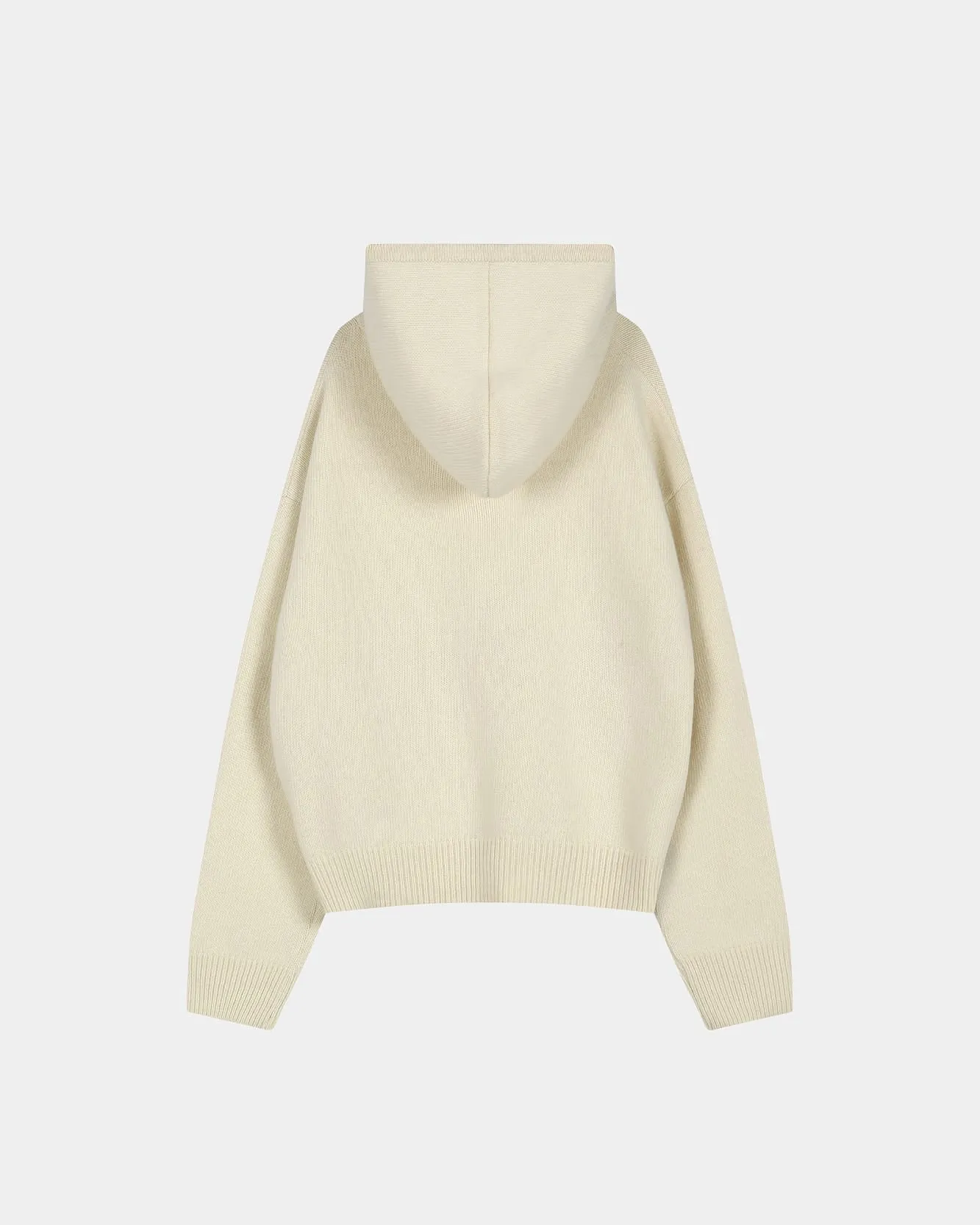 (ESSENTIAL) UNISEX VARSITY PATCH HOODIE (CREAM) sold by Andersson Bell product image thumbnail 3