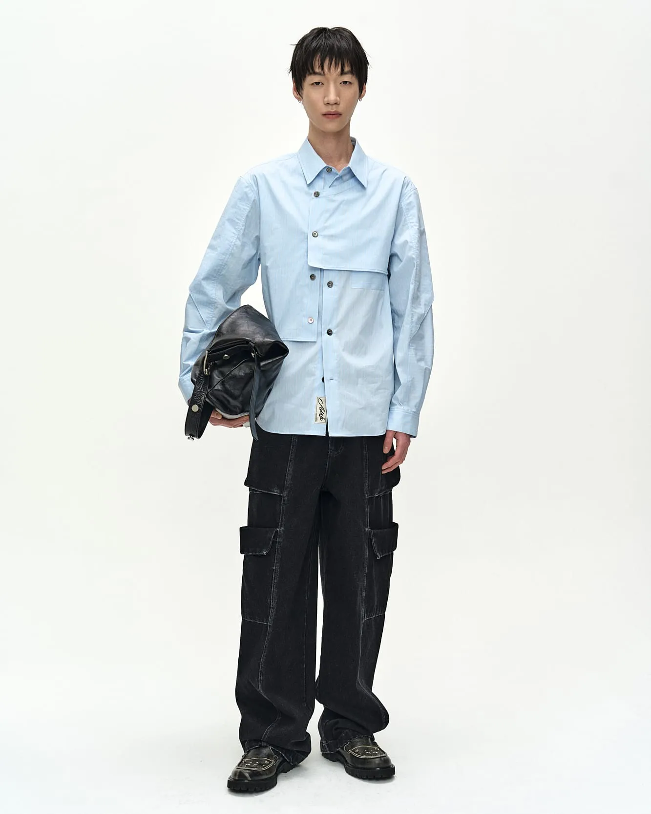 MAEY STRIPE LAYERED SHIRT (BLUE STRIPE) sold by Andersson Bell