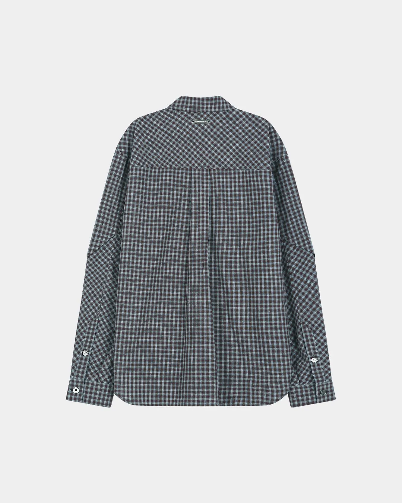 MAEY CHECK LAYERED SHIRT (BROWN/BLUE) sold by Andersson Bell product image thumbnail 3