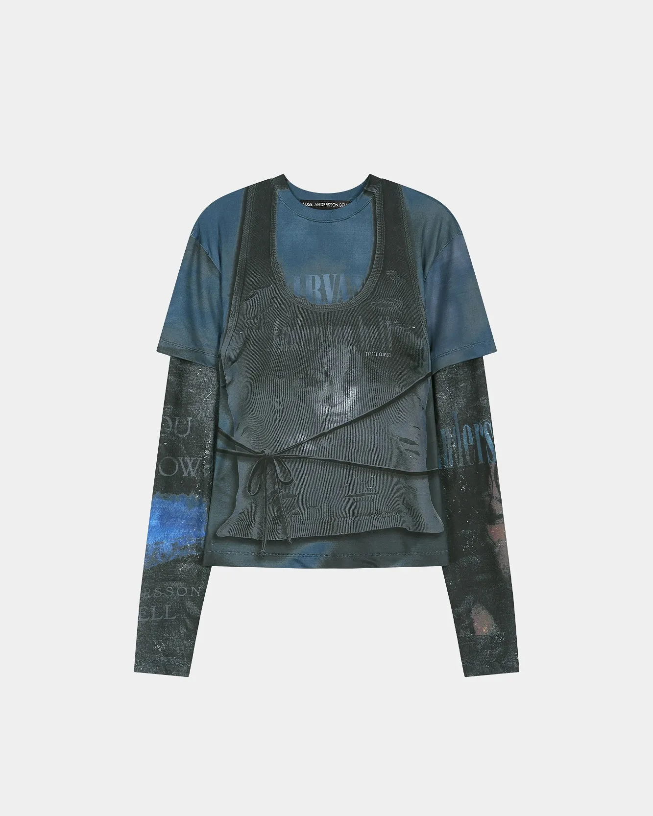 ROCK ARCHIVE LAYERED T-SHIRT (BLACK) sold by Andersson Bell product image thumbnail 2