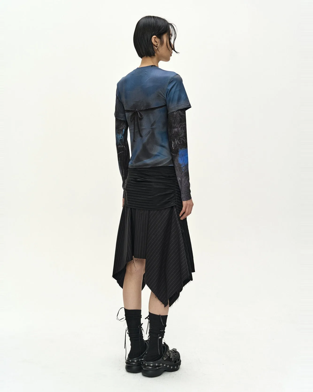 ROCK ARCHIVE LAYERED T-SHIRT (BLACK) sold by Andersson Bell product image thumbnail 5
