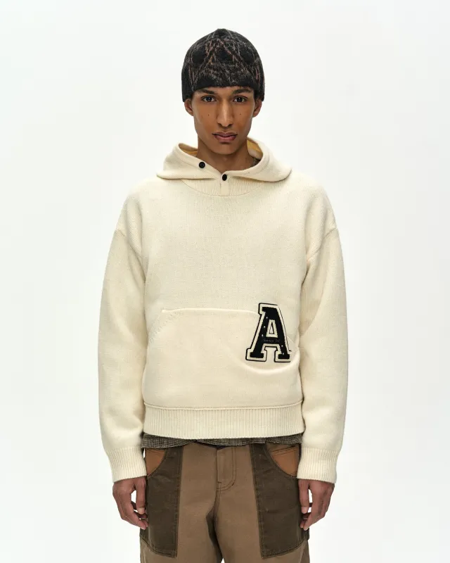 UNISEX ADSB GEOMETRIC WOOL BEANIE (BLACK/BEIGE) made by Andersson Bell