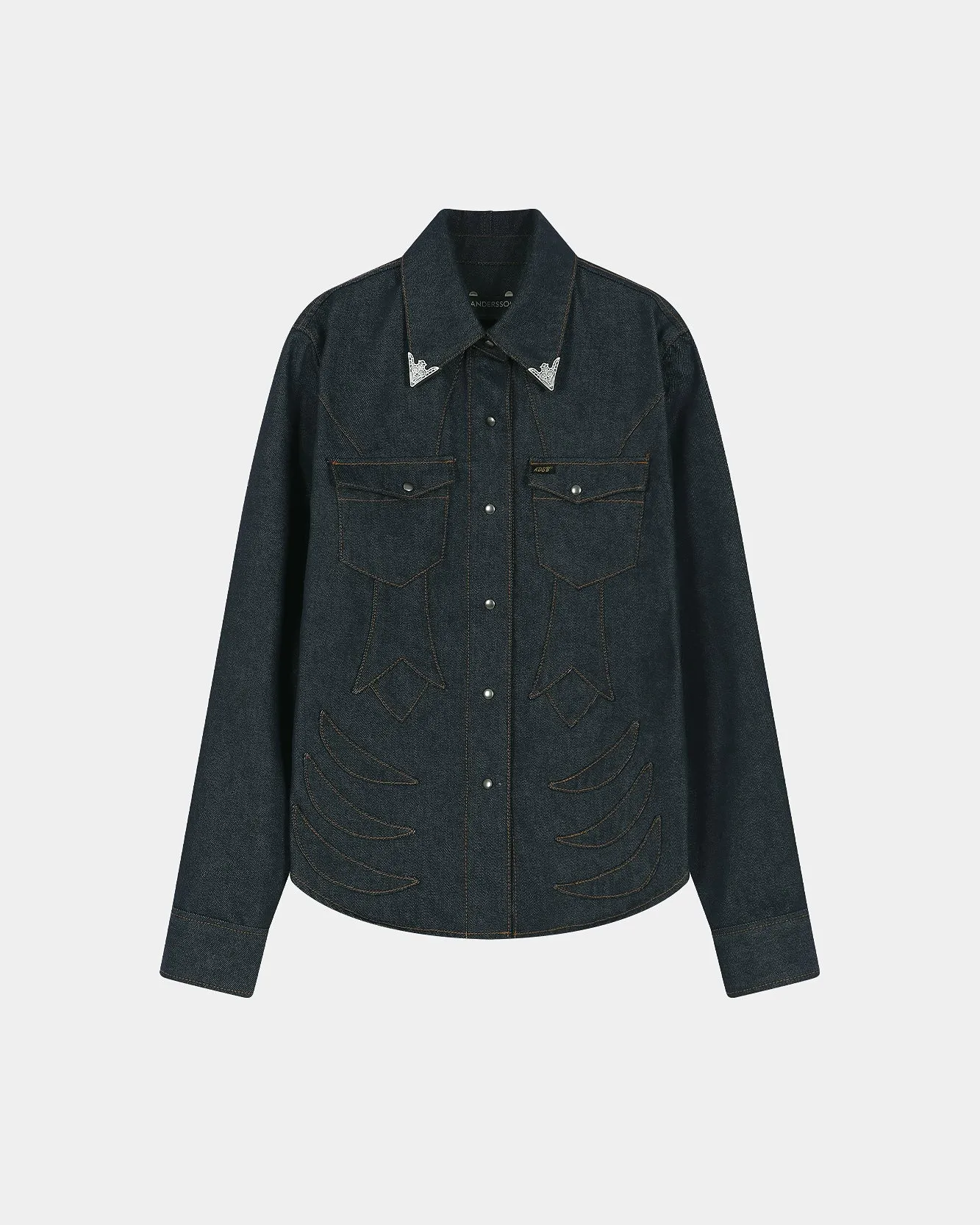 WESTERN PATCHED SHIRT (INDIGO) sold by Andersson Bell product image thumbnail 2