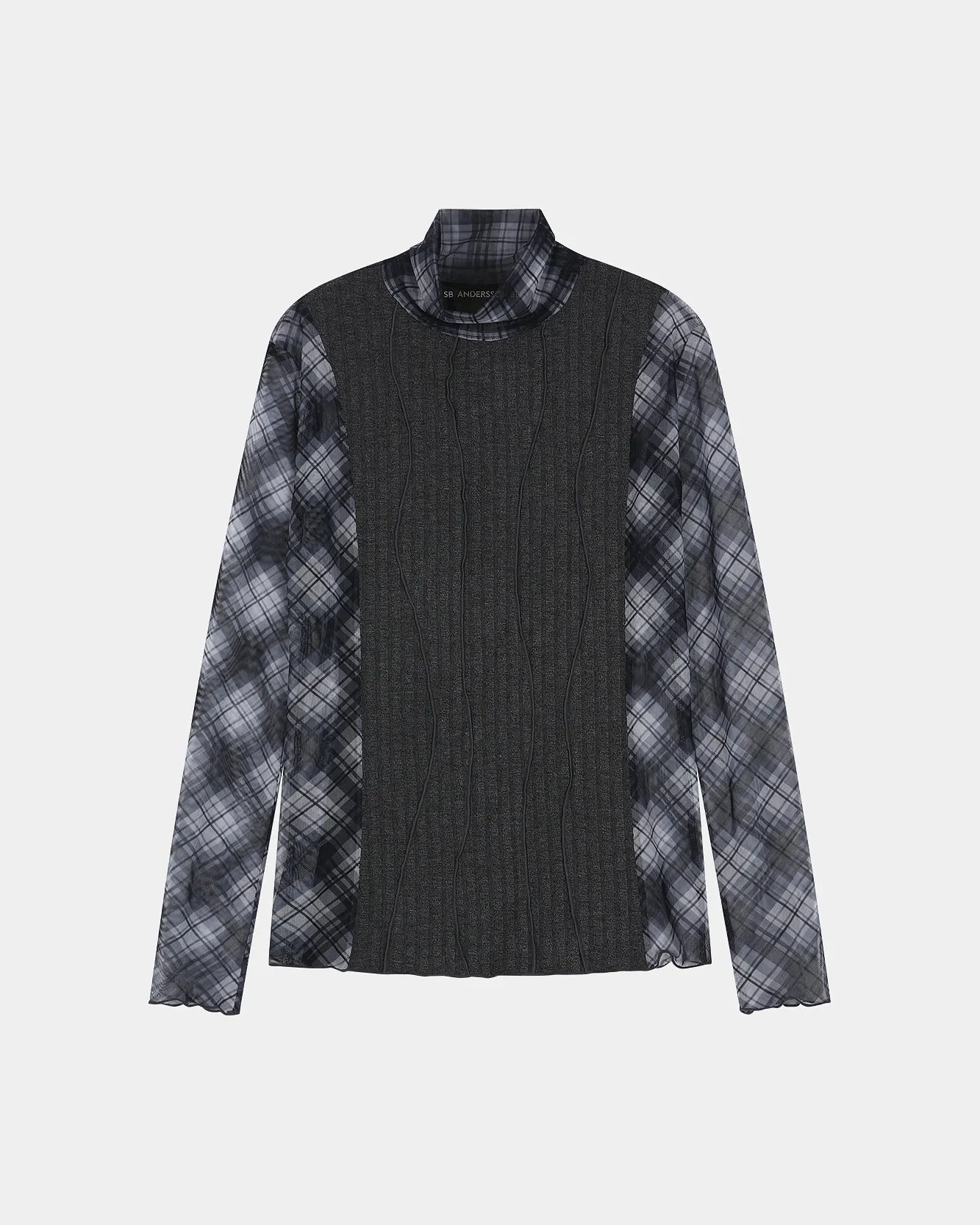 LAYERED FRAME 001 PRINTED T-SHIRT (CHARCOAL) sold by Andersson Bell product image thumbnail 5