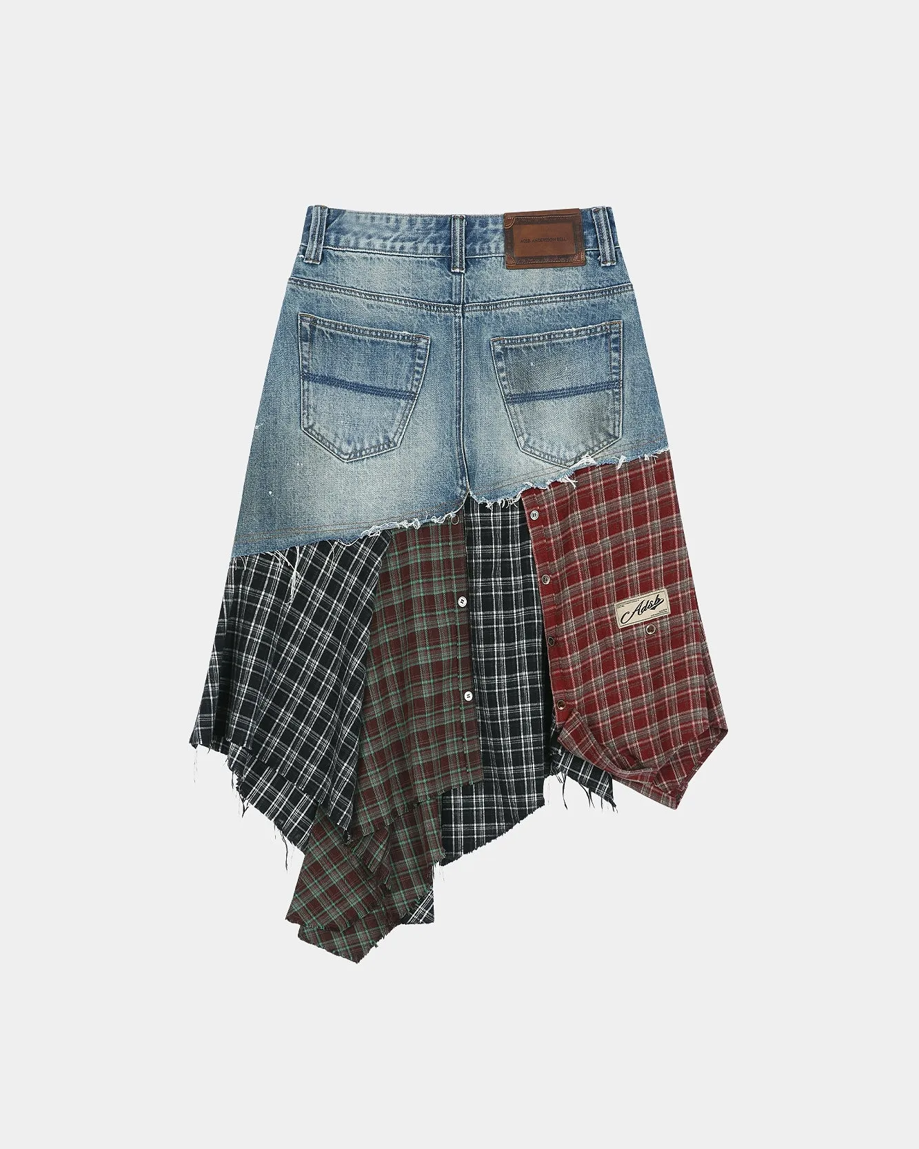 DENIM COMBINATION SHIRT PATCHWORK SKIRT (MULTI) sold by Andersson Bell product image thumbnail 3