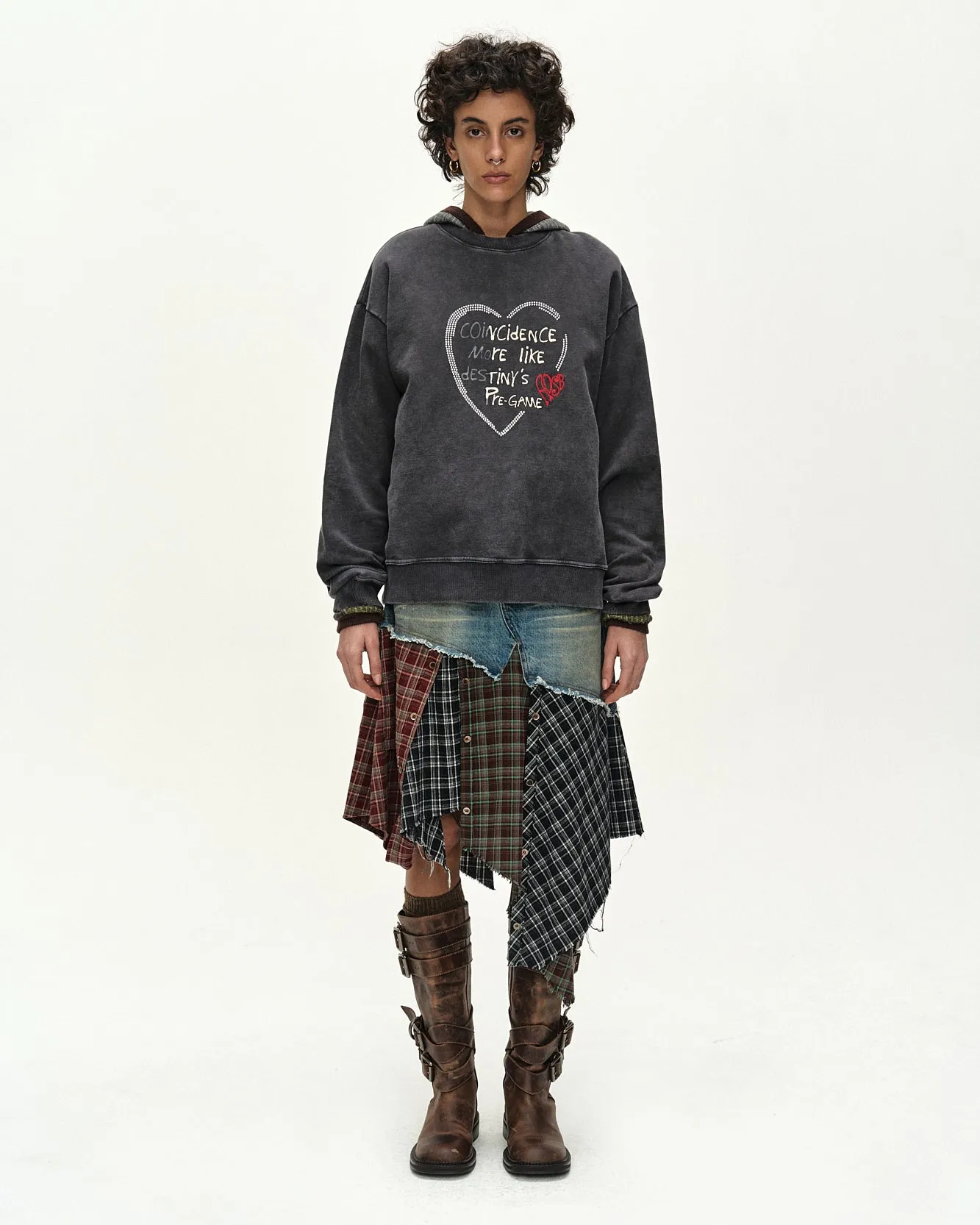 DENIM COMBINATION SHIRT PATCHWORK SKIRT (MULTI) sold by Andersson Bell product image thumbnail 4