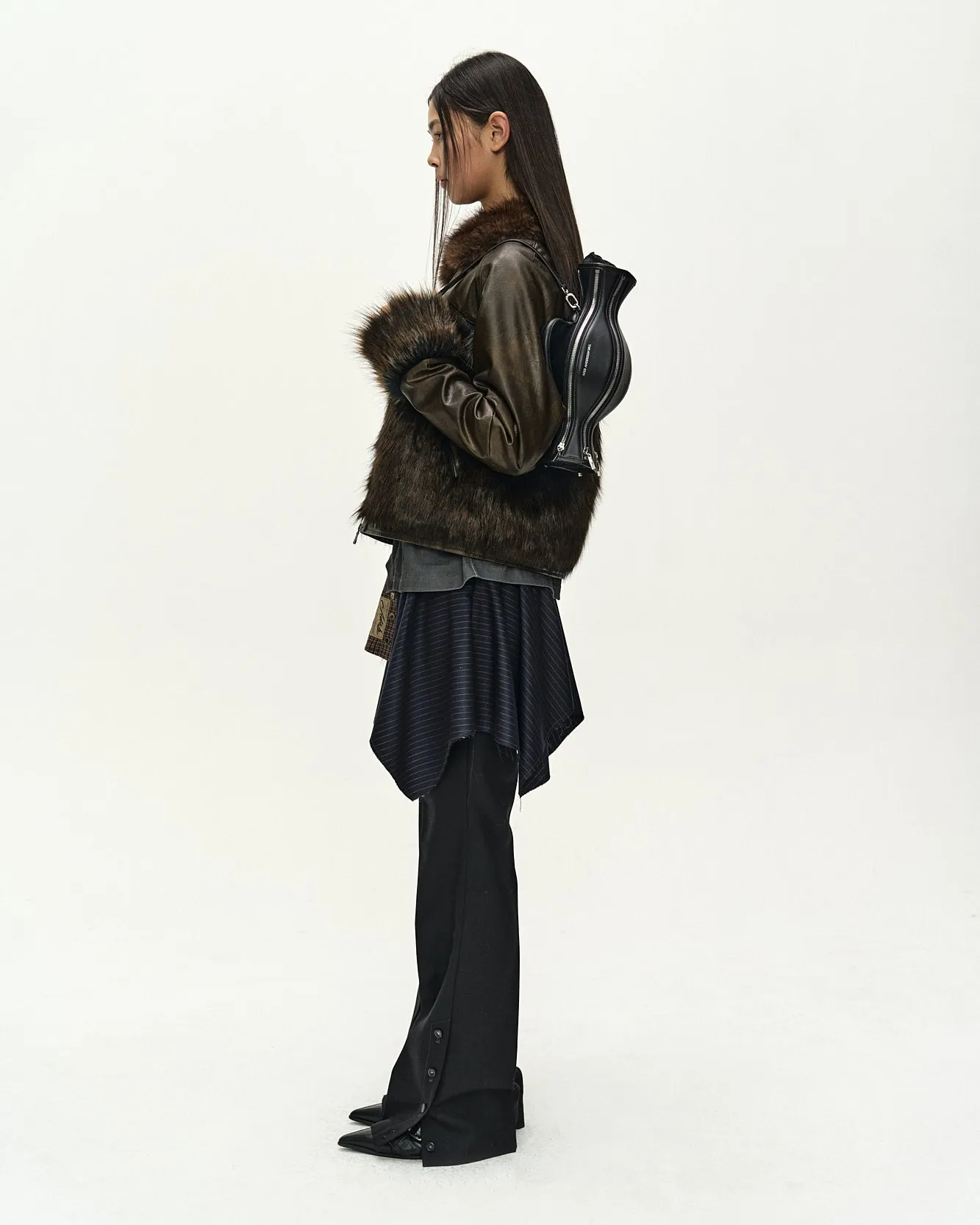 VENUS FUR BOMBER JACKET (BROWN) sold by Andersson Bell product image thumbnail 5