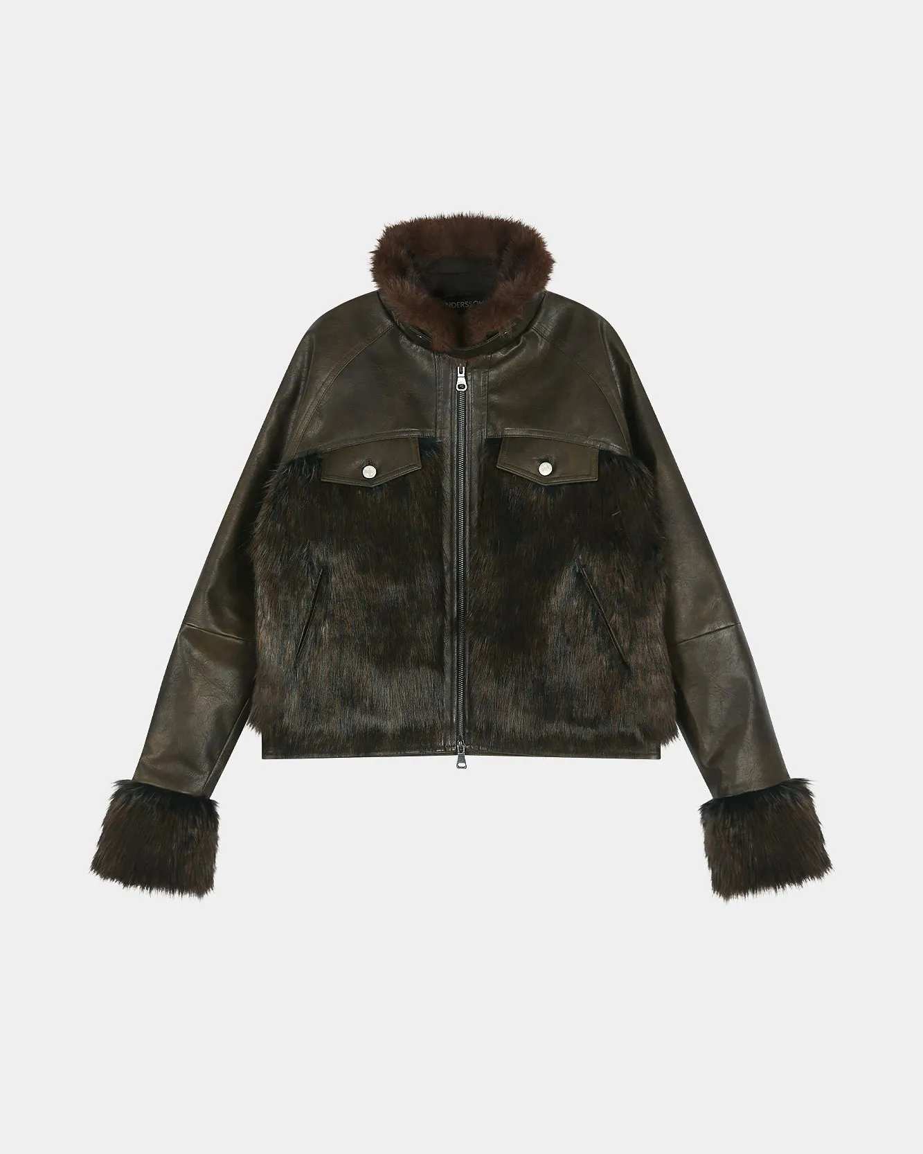 VENUS FUR BOMBER JACKET (BROWN) sold by Andersson Bell product image thumbnail 2