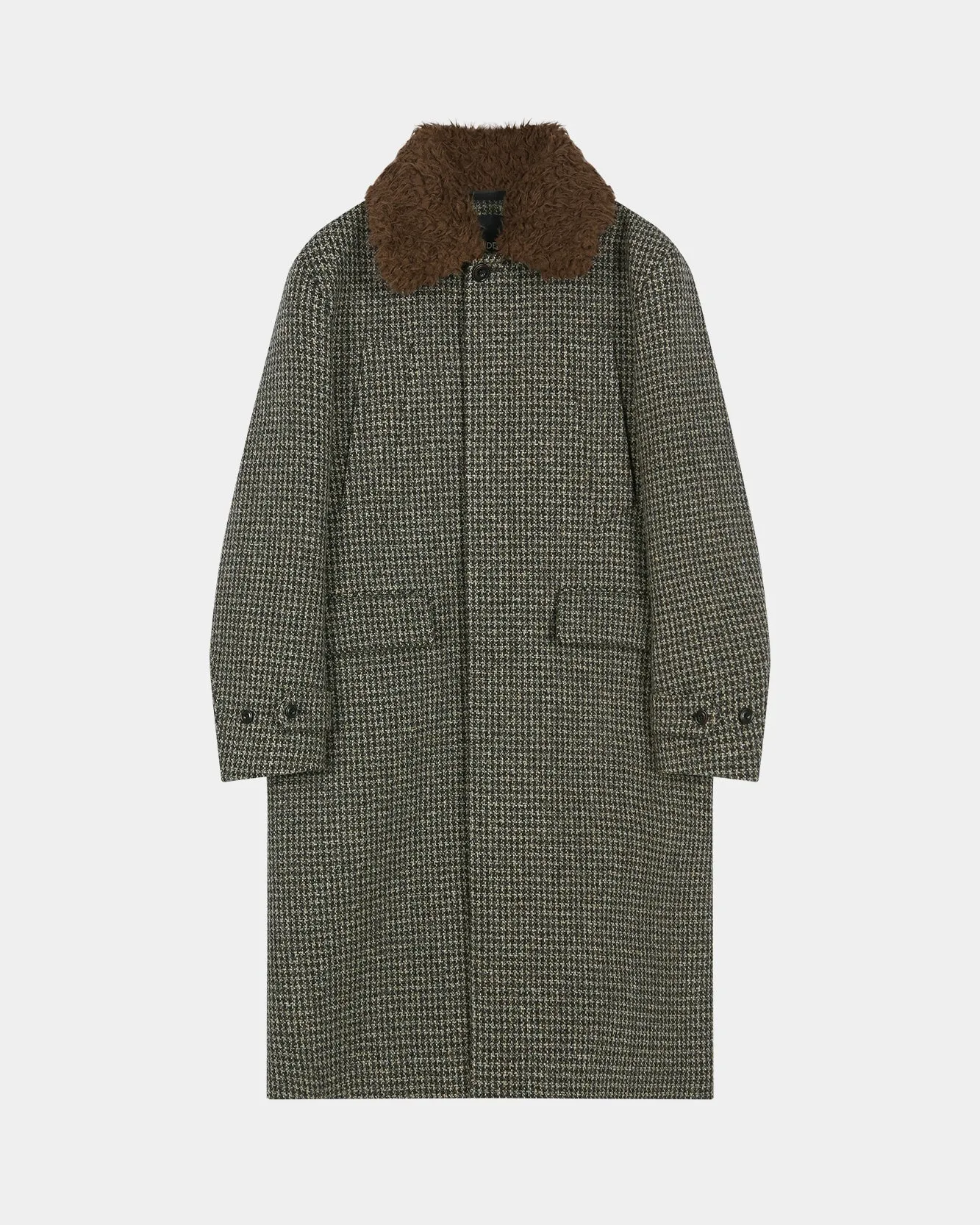 DETACHABLE FUR COLLAR CHESTERFIELD TWEED COAT (DARK GREEN) sold by Andersson Bell product image thumbnail 2