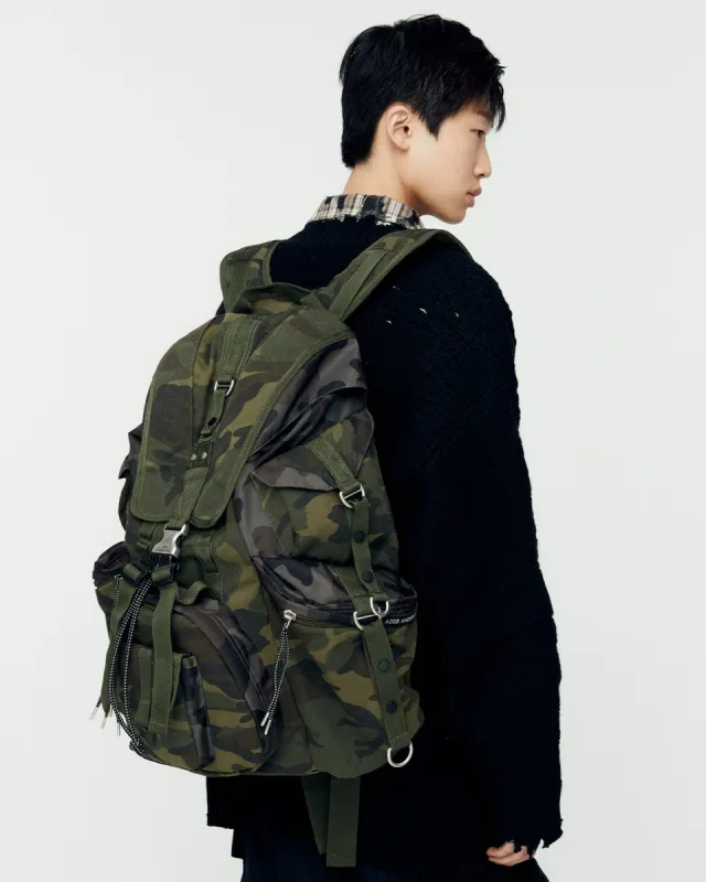 UNISEX CAMOUFLAGE BERLIN BACKPACK aaa420u(GREEN) made by Andersson Bell