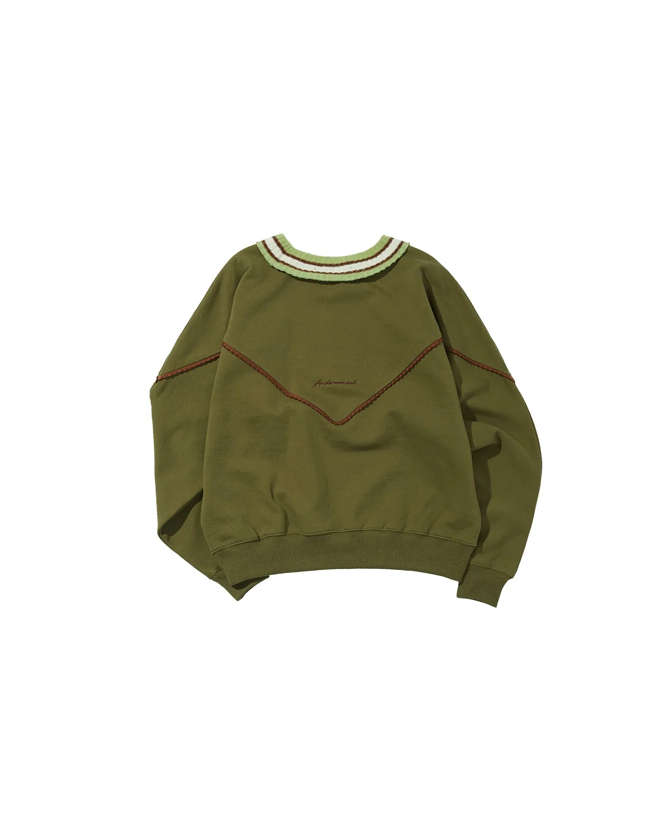 (WOMEN) PANCHO TRIMMING SWEATSHIRTS atb779w(KHAKI) sold by Andersson Bell product image thumbnail 3