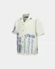 MAY EMBROIDERY OPEN COLLAR SHIRTS atb1055m(ECRU) sold by Andersson Bell