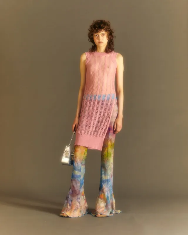 (WOMEN) MEADOW MOHAIR SLIT TOP atb990w(MELLOW PINK) made by Andersson Bell