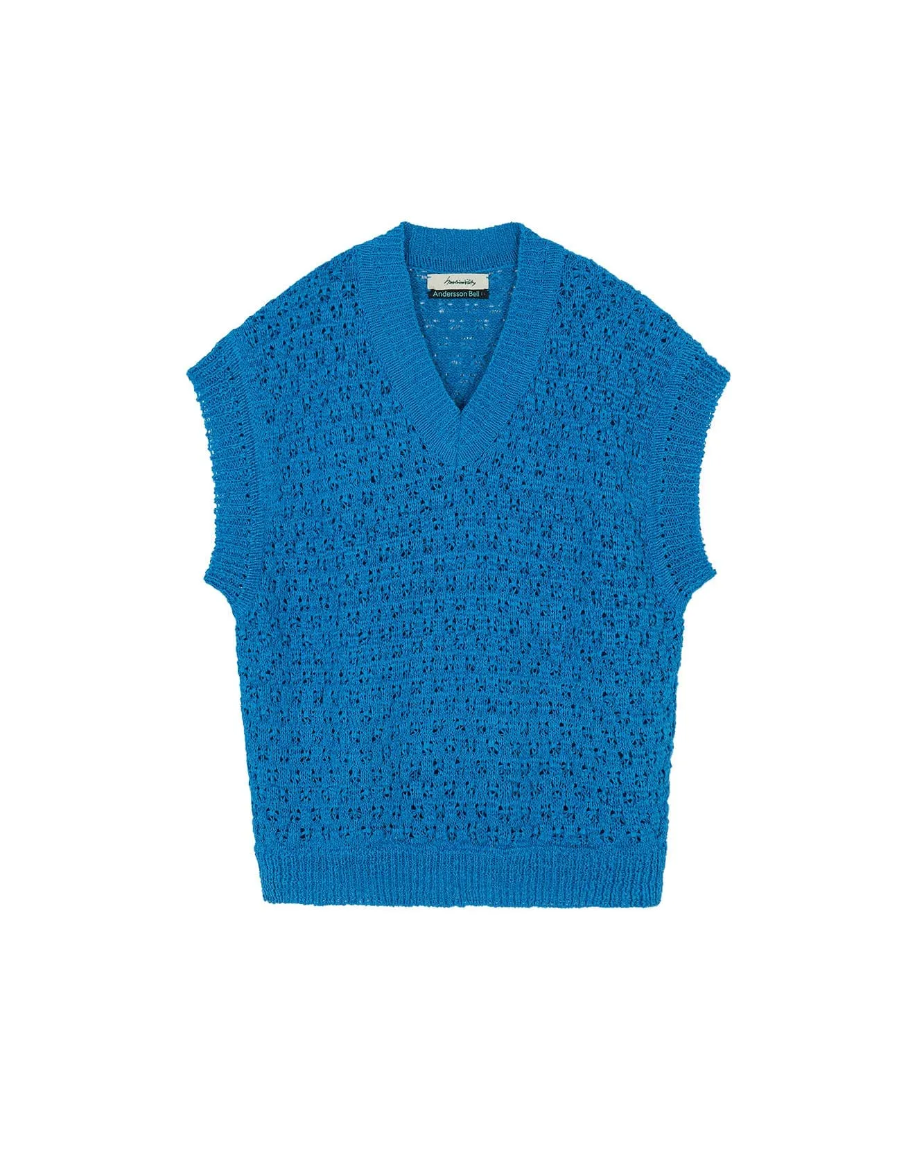 SUSTAINABLE KNIT VEST atb671m(SEA) sold by Andersson Bell product image thumbnail 2