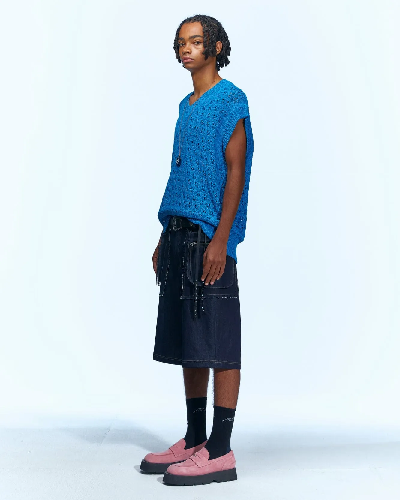 SUSTAINABLE KNIT VEST atb671m(SEA) sold by Andersson Bell product image thumbnail 5