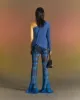 (WOMEN) HAND TWIST ASYMMETRIC KNIT TOP atb985w(MELANGE BLUE) sold by Andersson Bell