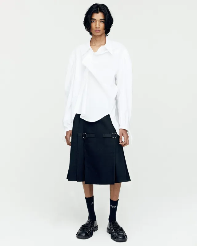 BOUQUET ASYMMETRIC SHIRTS atb1138m(WHITE) made by Andersson Bell