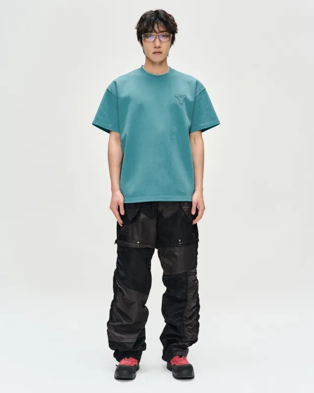 UNISEX STOOL PATCH LOGO T-SHIRTS atb1230u(BLUE) made by Andersson Bell