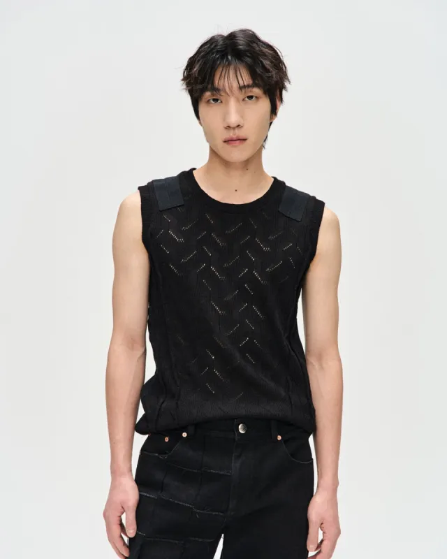 WADEN MILITARY SLEEVELESS atb1077m(BLACK) made by Andersson Bell