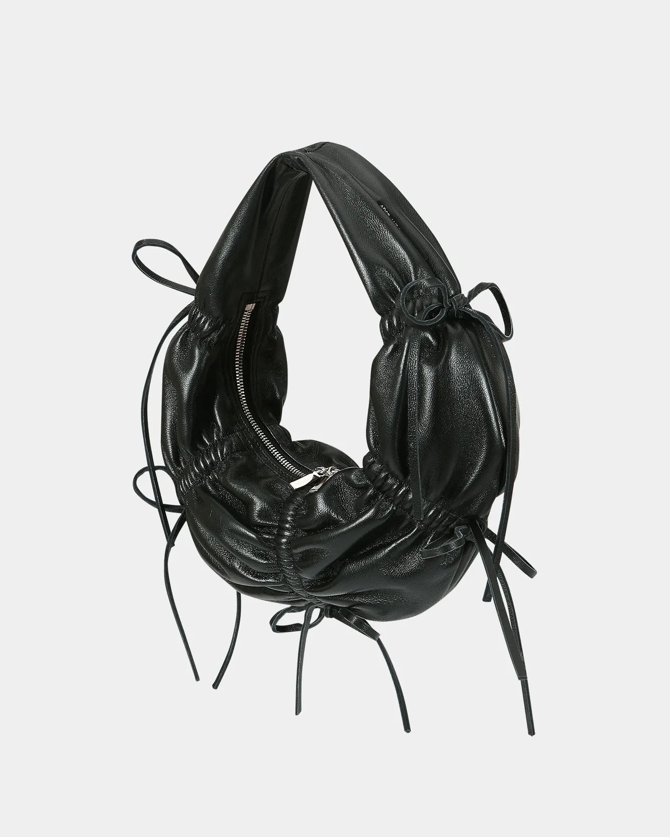 SMALL DUMPLING LEATHER BAG aaa400w(BLACK) sold by Andersson Bell product image thumbnail 2