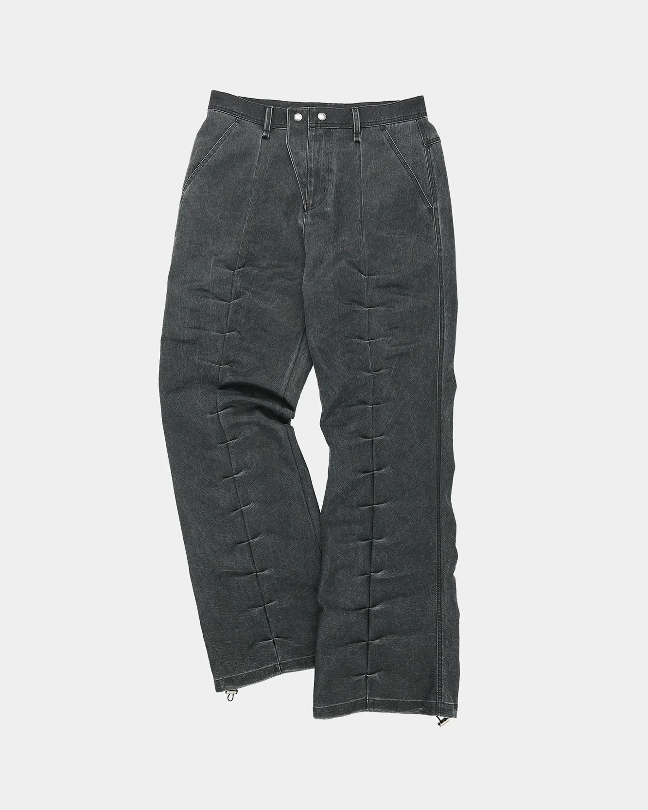 RIVOLI WASHED TUCK PANTS apa752m(WASHED BLACK) sold by Andersson Bell product image thumbnail 2